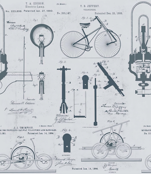 Bellora Haven Illustrative Wallpaper — Mist Gray