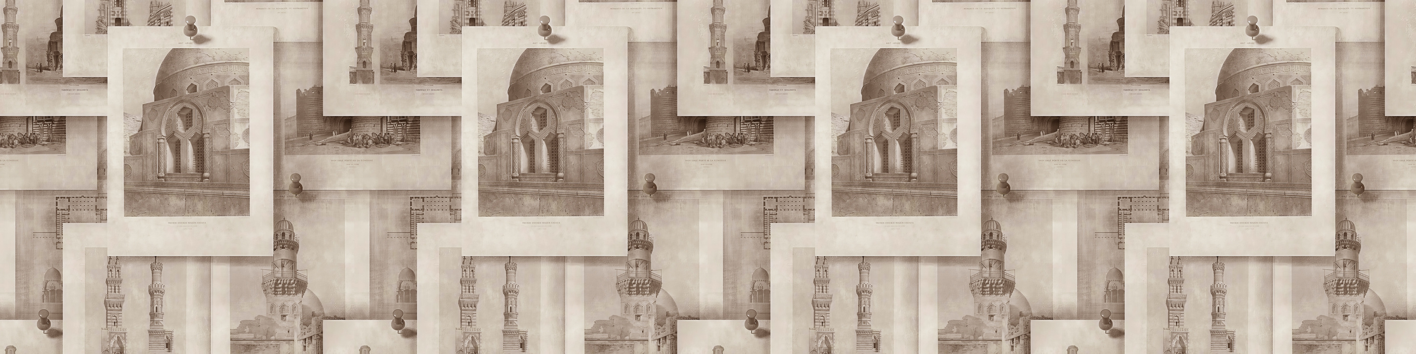 Bellora Muse Architectural Wallpaper — Sandstone