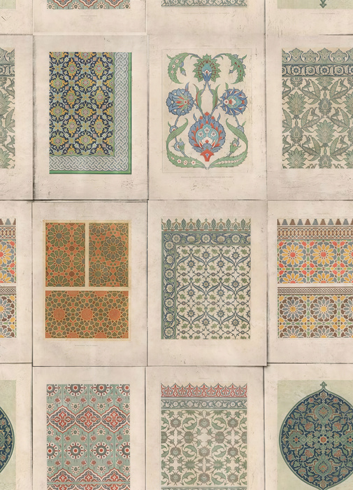 Bellora Drift Ornamental Wallpaper — Sage