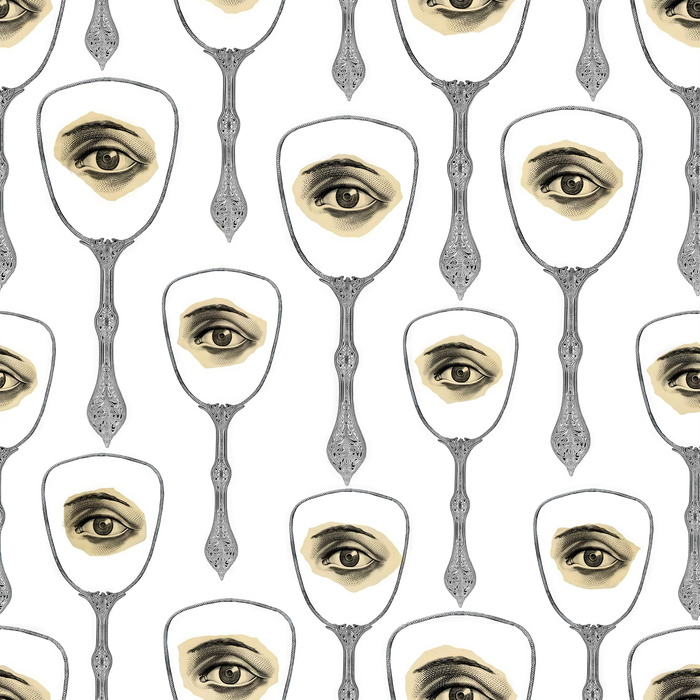 Celandine Story Architectural Wallpaper — Ivory