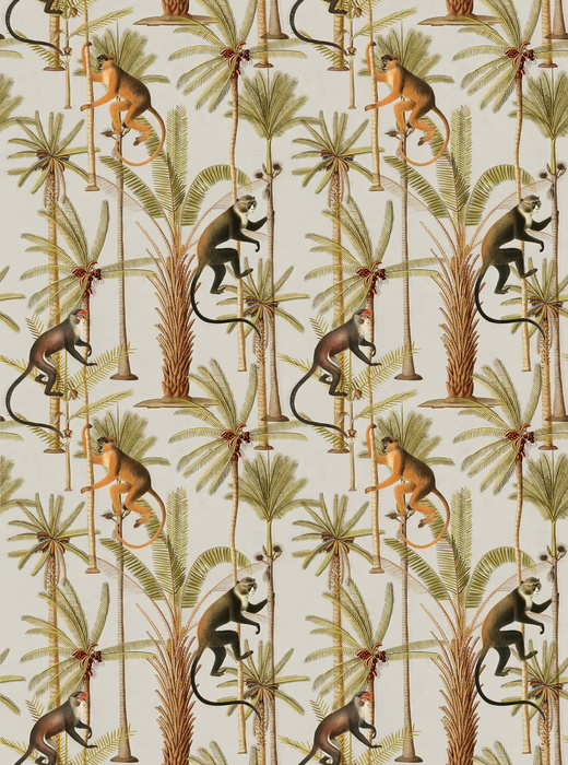 Dovewick Vista Tropical Wallpaper — Ivory