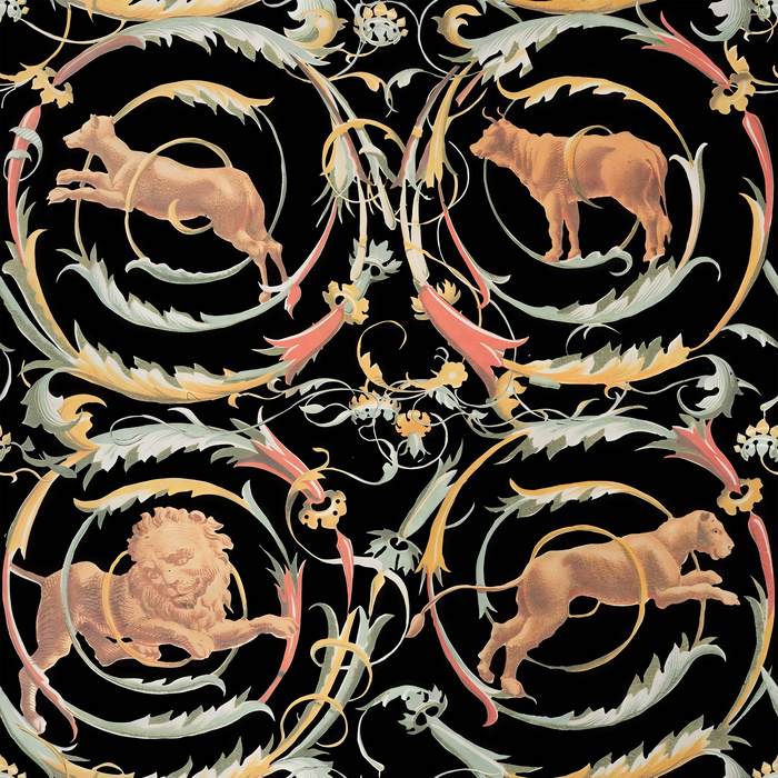 Dovewick Verse Botanical Wallpaper — Ink