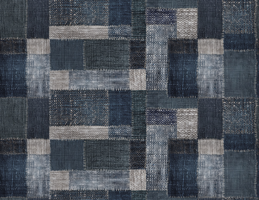 Elowen Keepsake Geometric Wallpaper — Denim