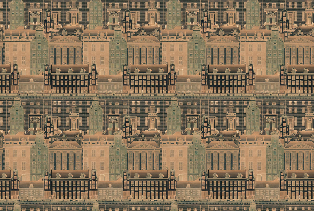 Elowen Whim Architectural Wallpaper — Warm Sepia