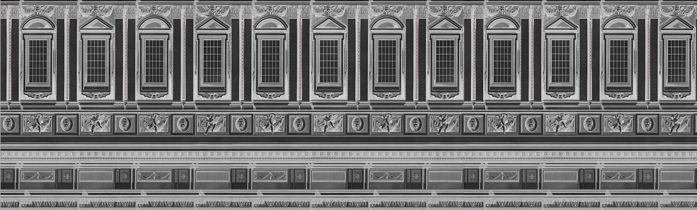 Elowen Folio Architectural Wallpaper — Graphite