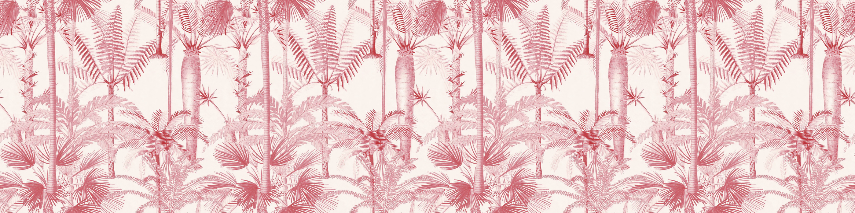 Gildmere Muse Tropical Wallpaper — Rose