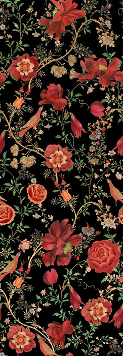 Halewood Enclave Floral Wallpaper — Midnight Garden