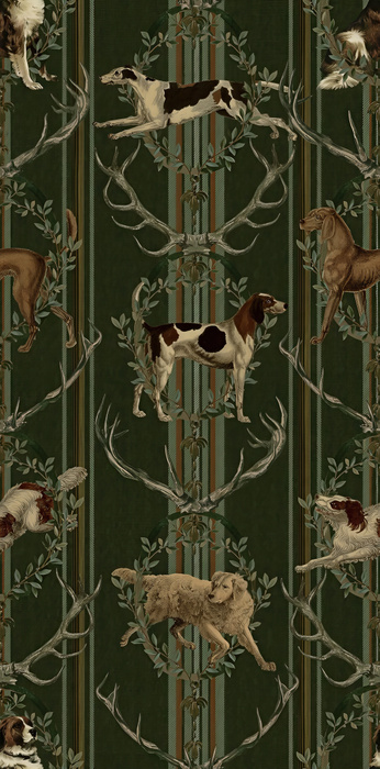 Junora Atelier Equestrian Wallpaper — Forest