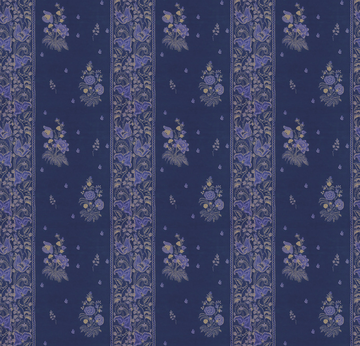 Kestrel Story Floral Wallpaper — Navy
