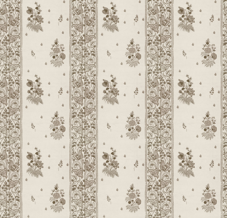 Kestrel Story Floral Wallpaper — Soft Gray