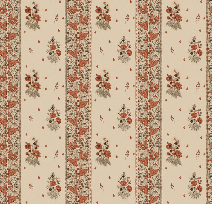 Kestrel Story Floral Wallpaper — Rust Red