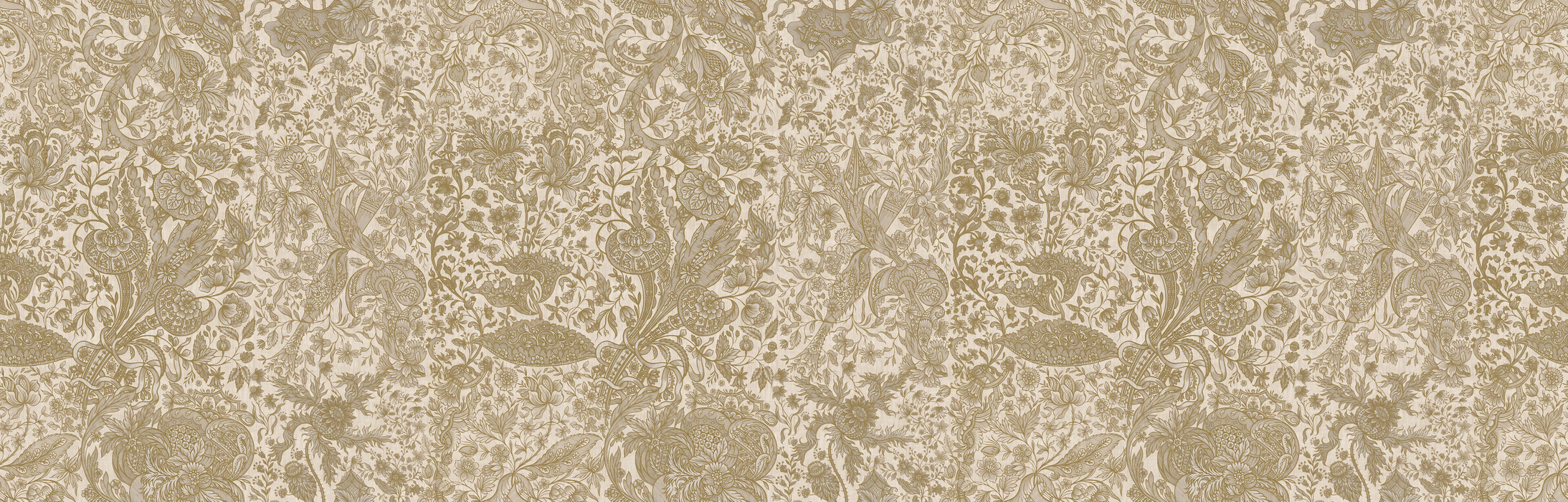 Kestrel Haven Ornamental Wallpaper — Linen