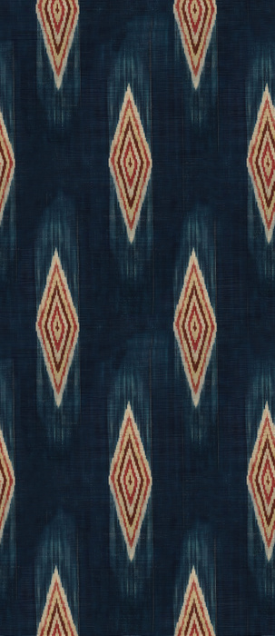 Kestrel Whim Geometric Wallpaper — Midnight Blue