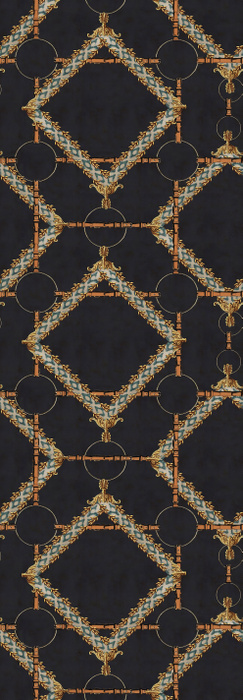 Kestrel Echo Geometric Wallpaper — Navy