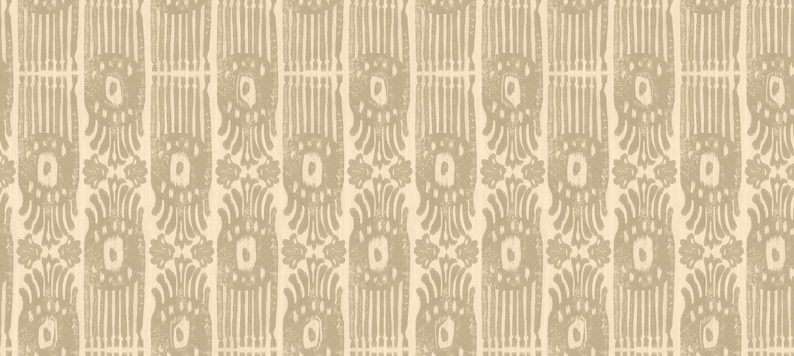 Kestrel Daydream Folk Art Wallpaper — Linen
