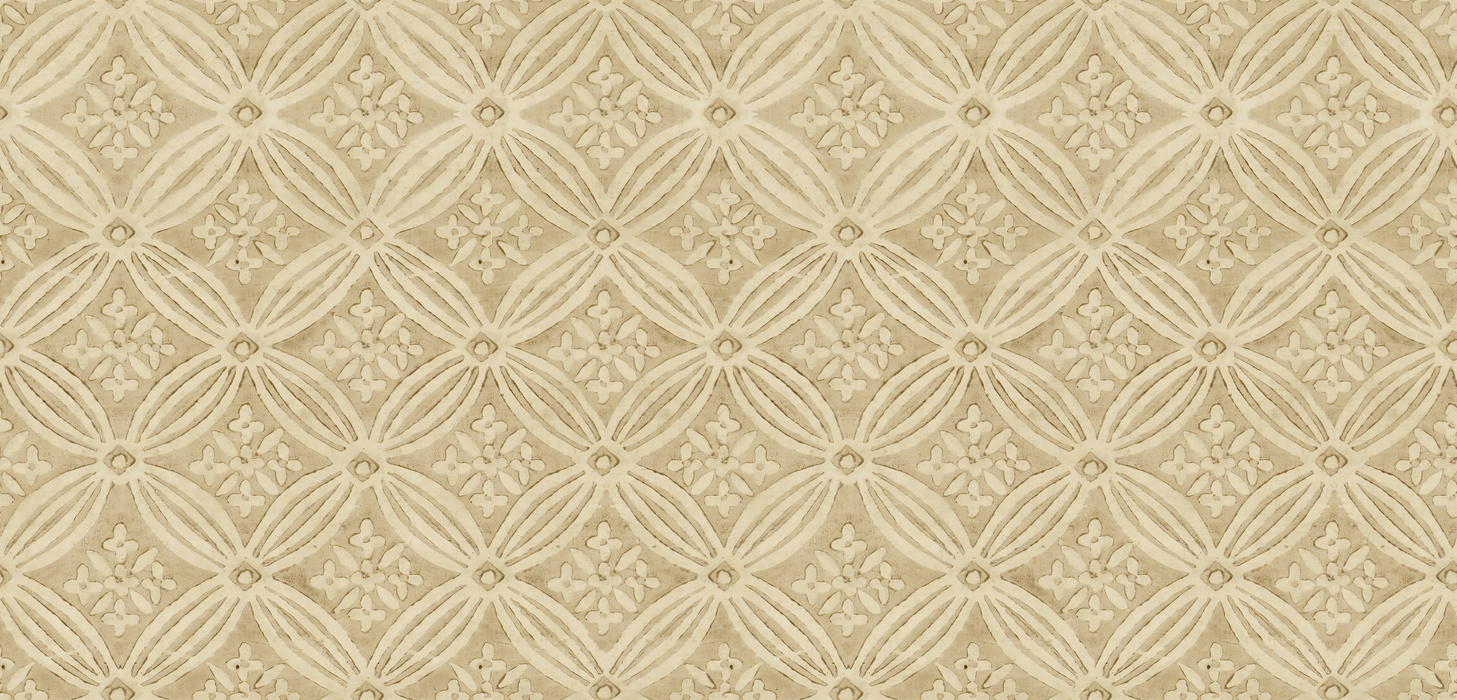 Kestrel Folio Geometric Wallpaper — Warm Ivory