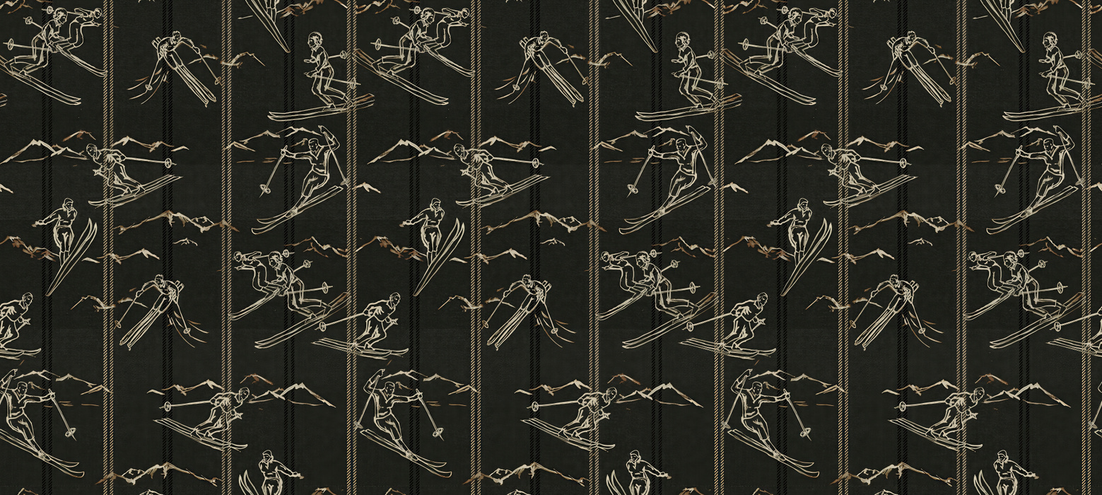 Kestrel Serenade Woodland Wallpaper — Charcoal