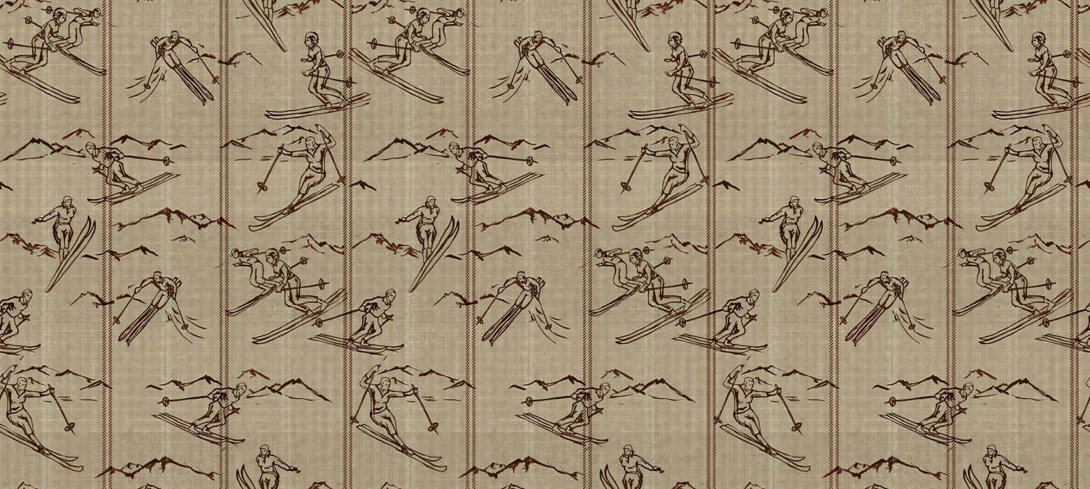 Kestrel Serenade Woodland Wallpaper — Warm Taupe