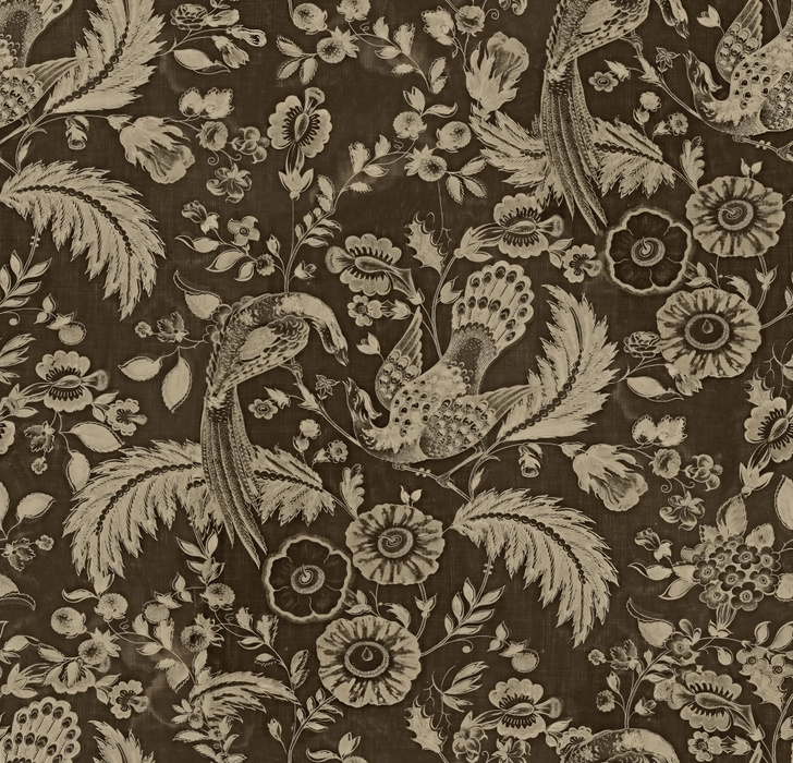 Kestrel Atelier Ornamental Wallpaper — Espresso