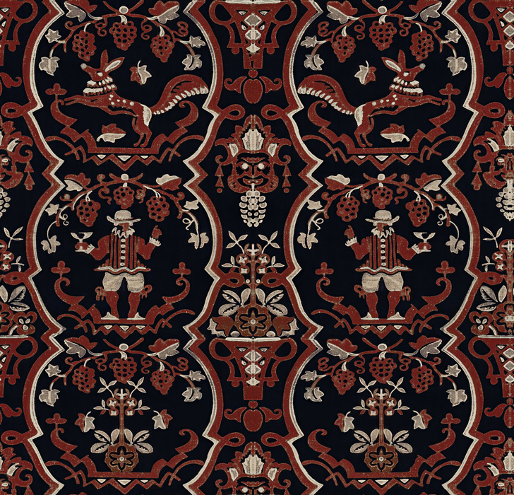 Kestrel Chronicle Ornamental Wallpaper — Midnight