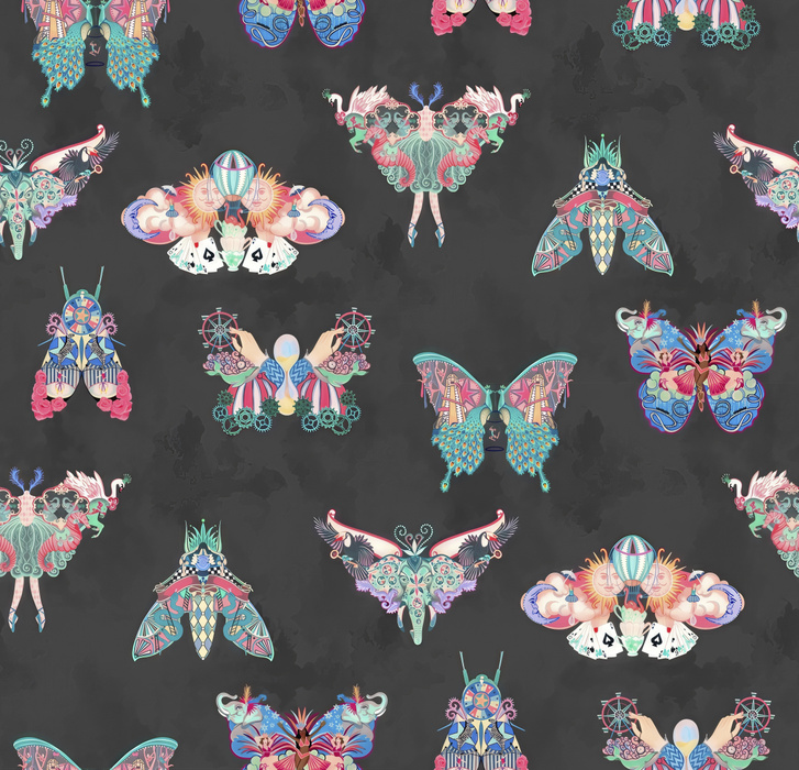 Kestrel Verse Bird Wallpaper — Onyx