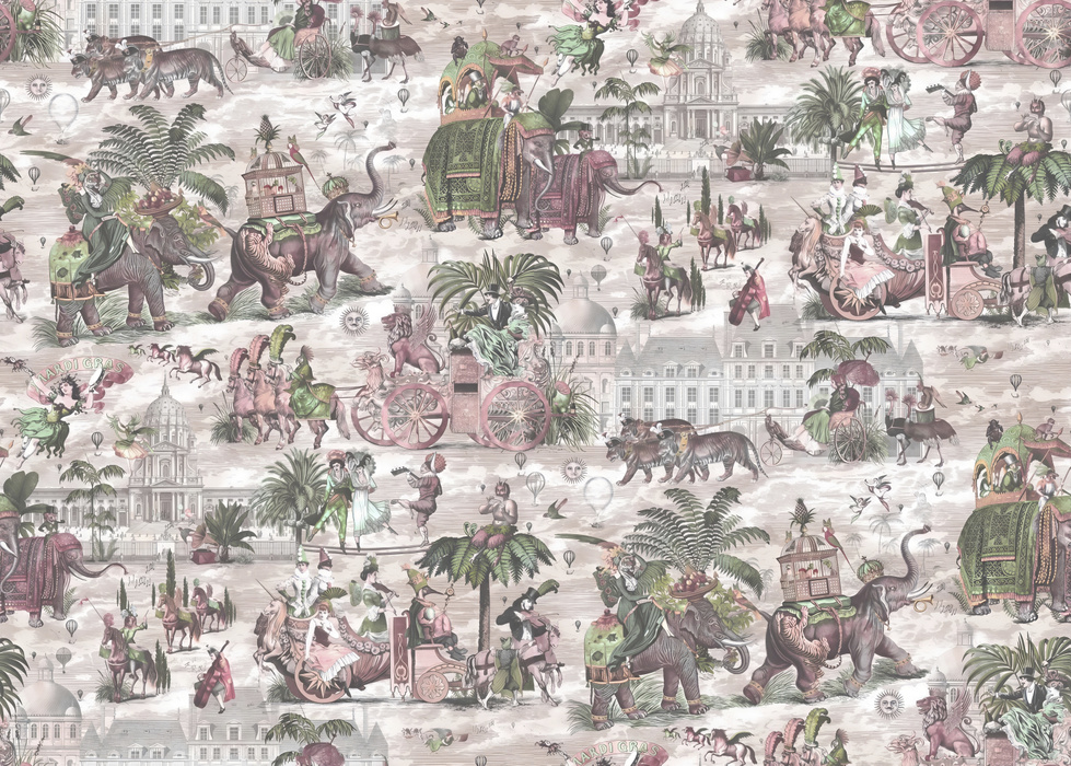 Larkspur Atelier Marine Wallpaper — Blush