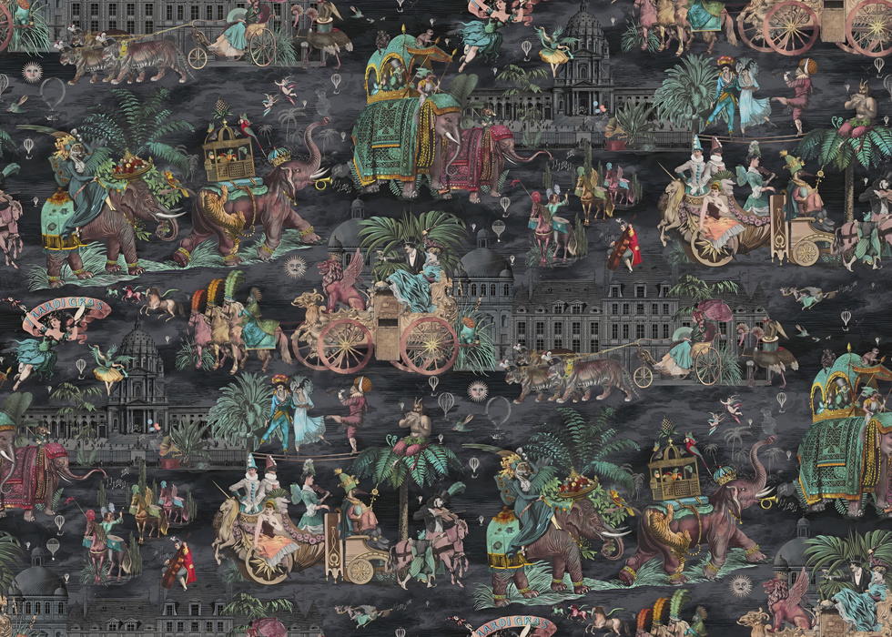 Larkspur Atelier Marine Wallpaper — Midnight