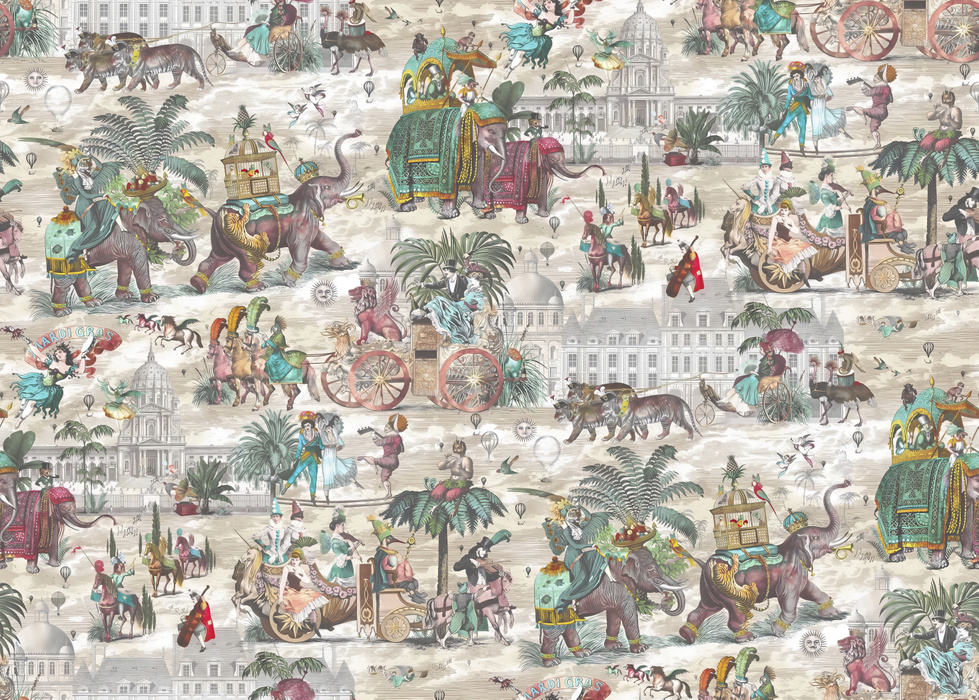 Larkspur Atelier Marine Wallpaper — Ivory