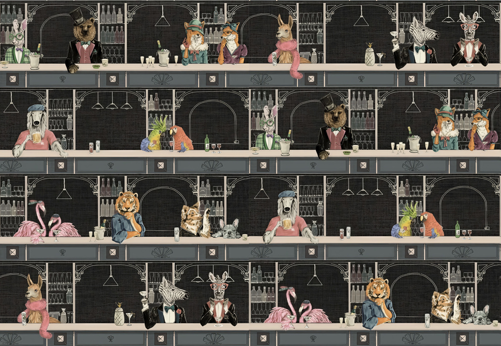 Larkspur Prelude Illustrative Wallpaper — Onyx