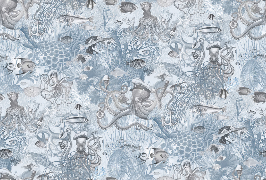 Merevale Keepsake Marine Wallpaper — Slate Blue