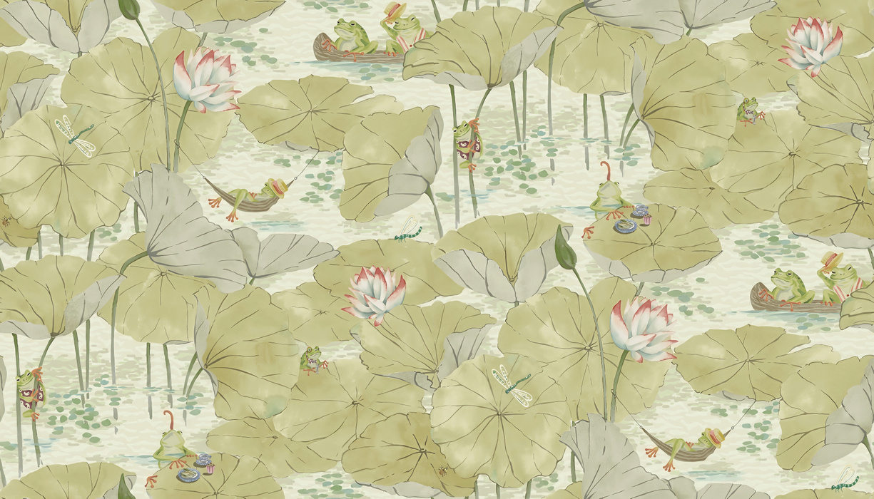 Merevale Daydream Marine Wallpaper — Olive
