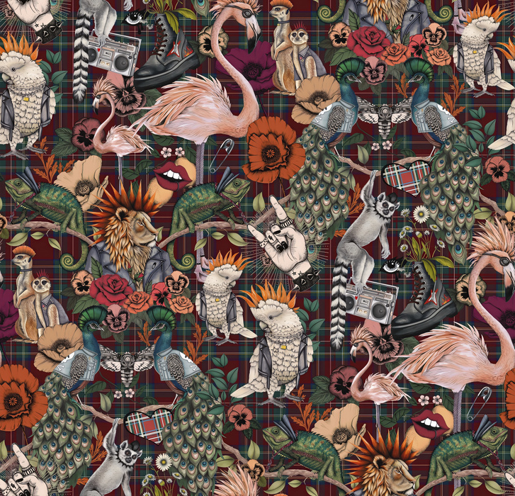 Merevale Folio Illustrative Wallpaper — Chocolate
