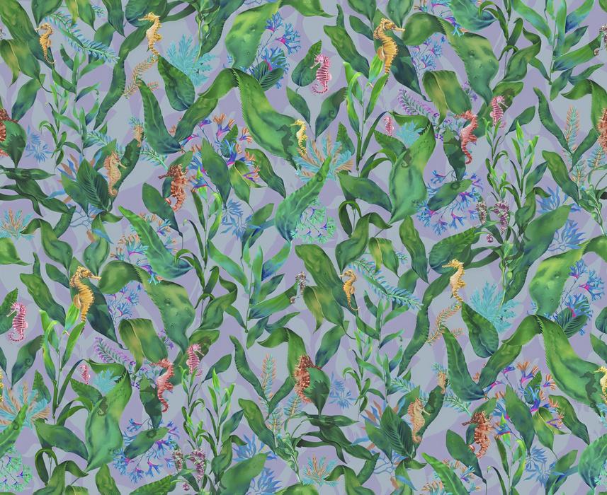 Merevale Solace Marine Wallpaper — Powder Blue