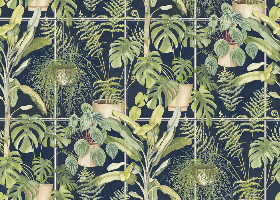 Norwyn Reverie Tropical Wallpaper — Olive