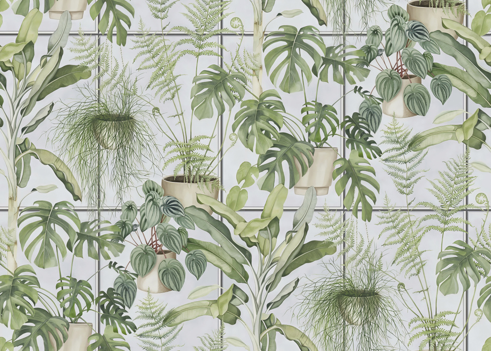 Norwyn Reverie Tropical Wallpaper — Sage