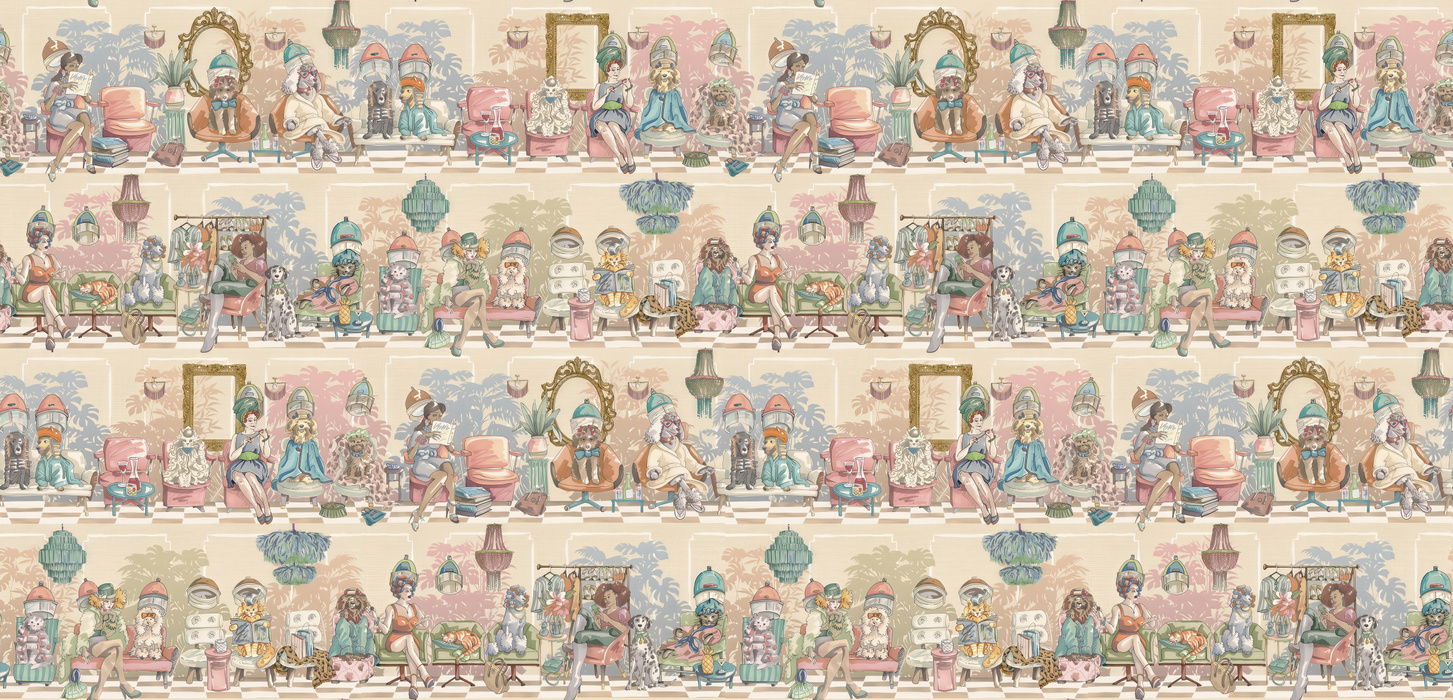 Norwyn Cadence Illustrative Wallpaper — Parchment