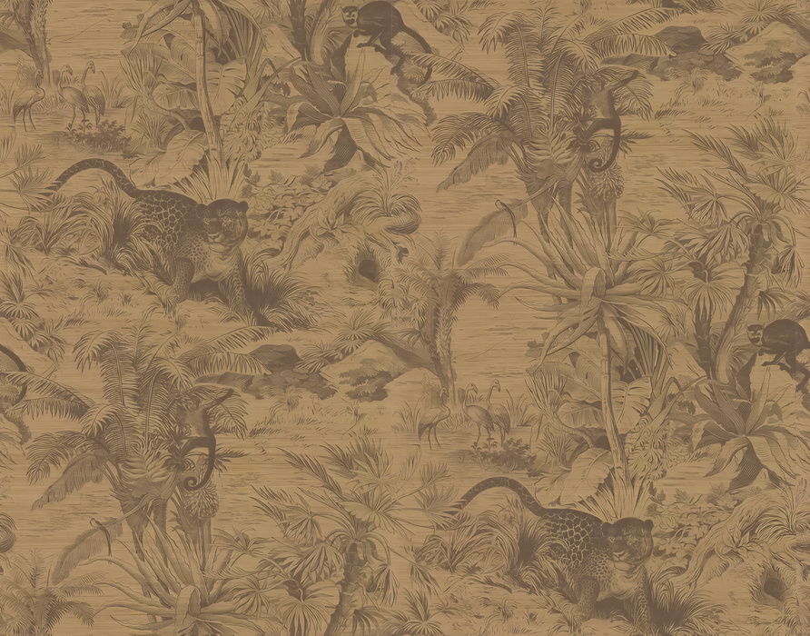 Norwyn Daydream Tropical Wallpaper — Antique Gold
