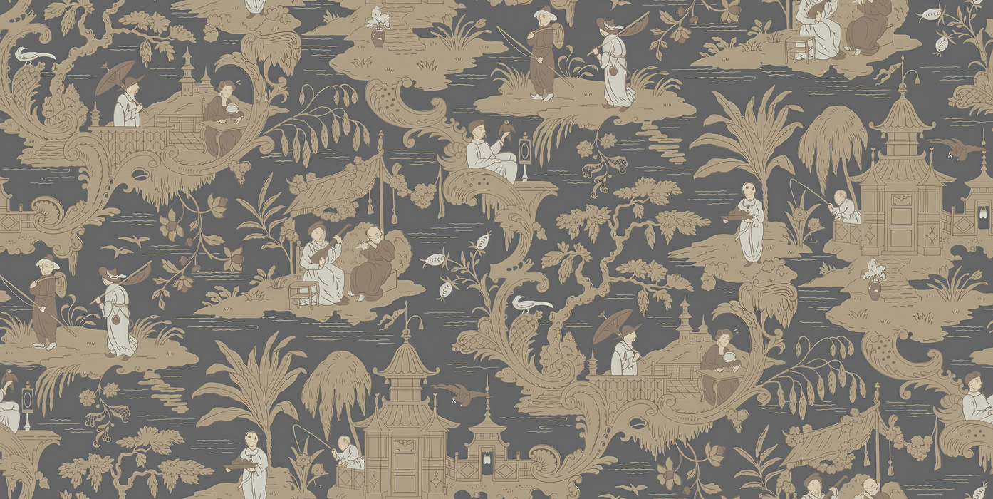 Norwyn Journey Scenic Wallpaper — Sepia