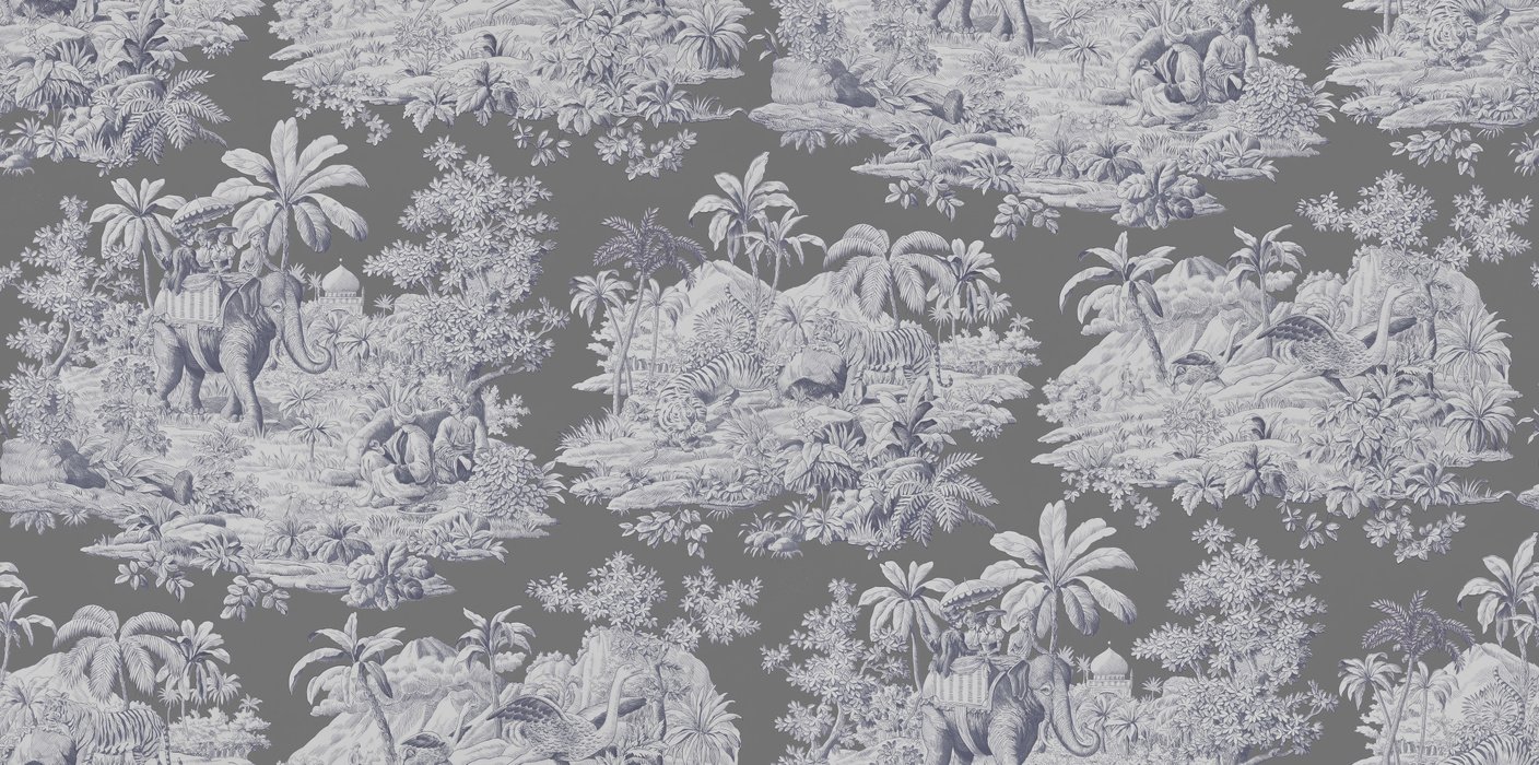 Norwyn Solace Scenic Wallpaper — Charcoal