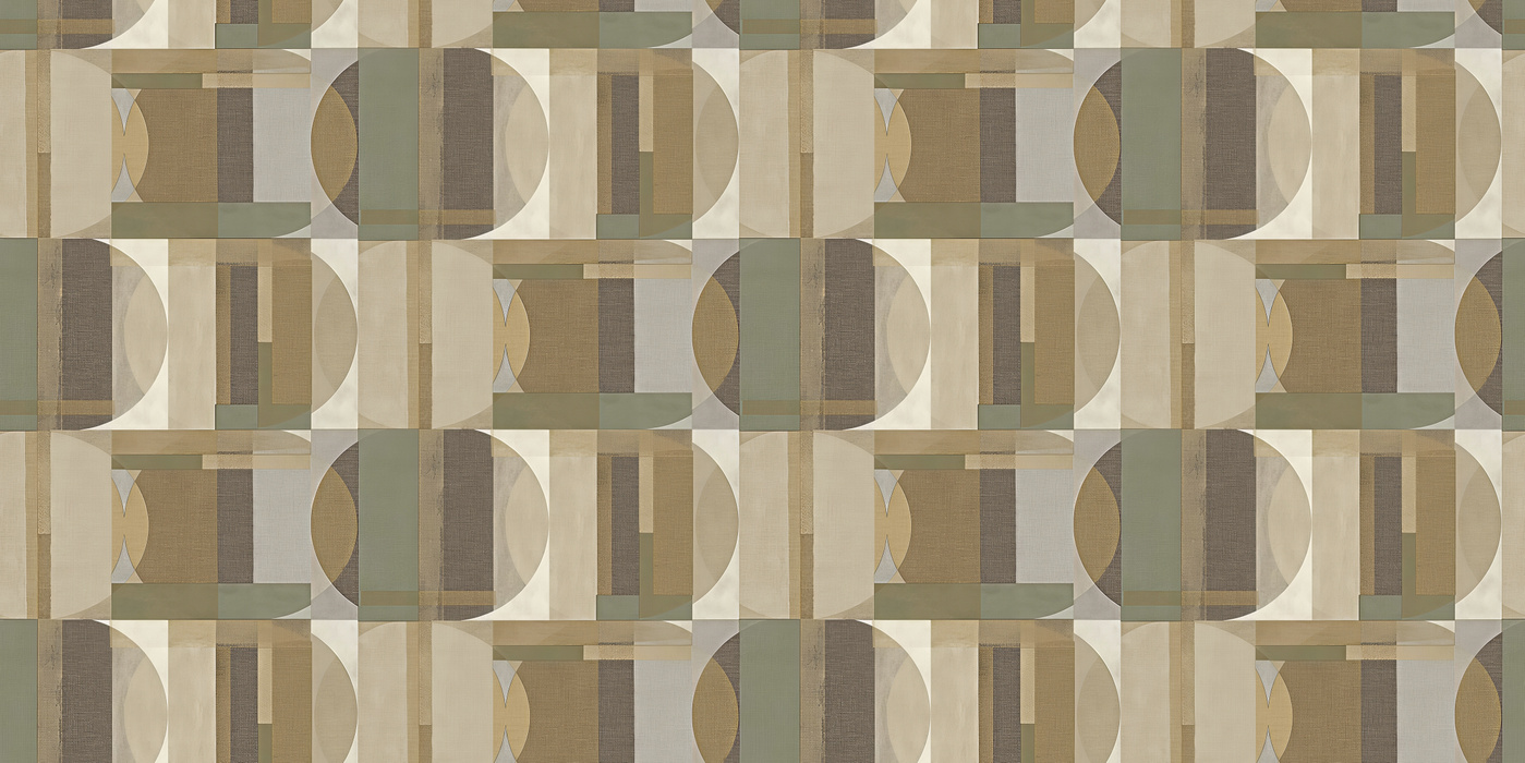 Norwyn Verse Geometric Wallpaper — Warm Stone