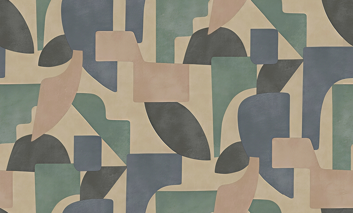 Orlena Vista Geometric Wallpaper — Earth Tones
