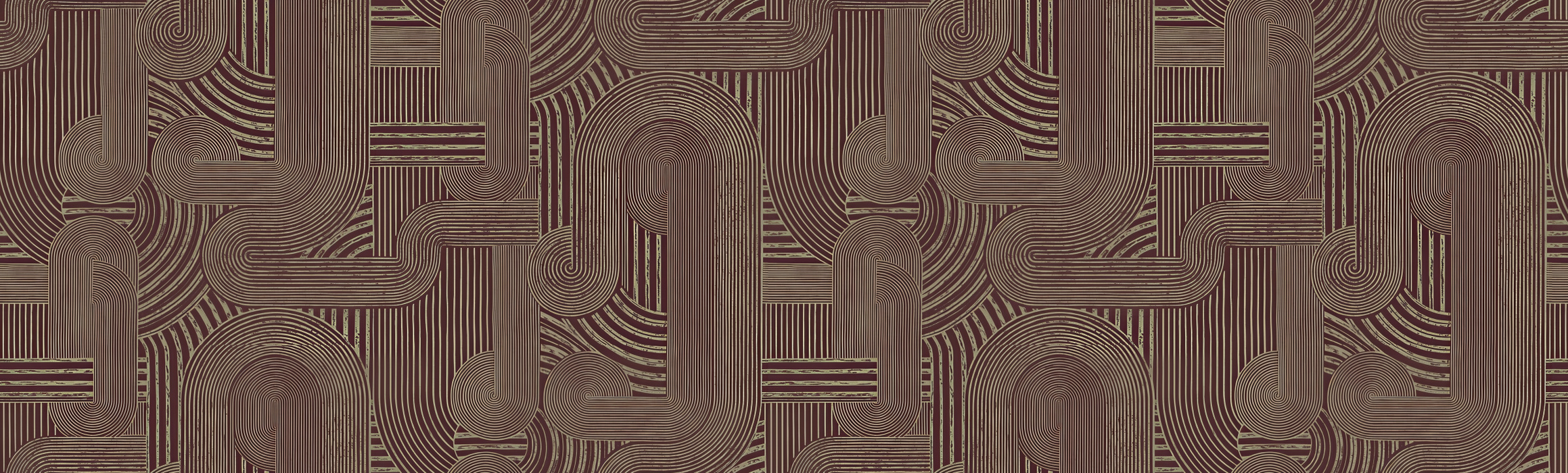 Orlena Whim Botanical Wallpaper — Auburn