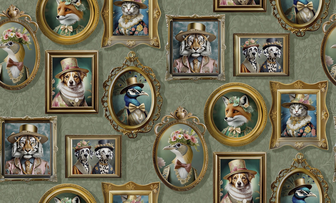Orlena Prelude Illustrative Wallpaper — Sage
