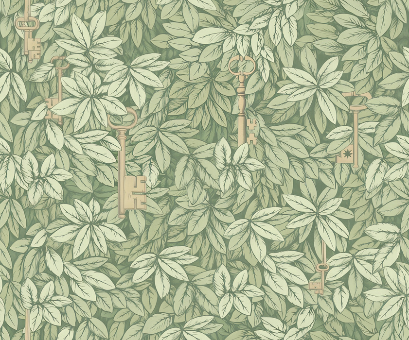 Peverly Serenade Botanical Wallpaper — Sage