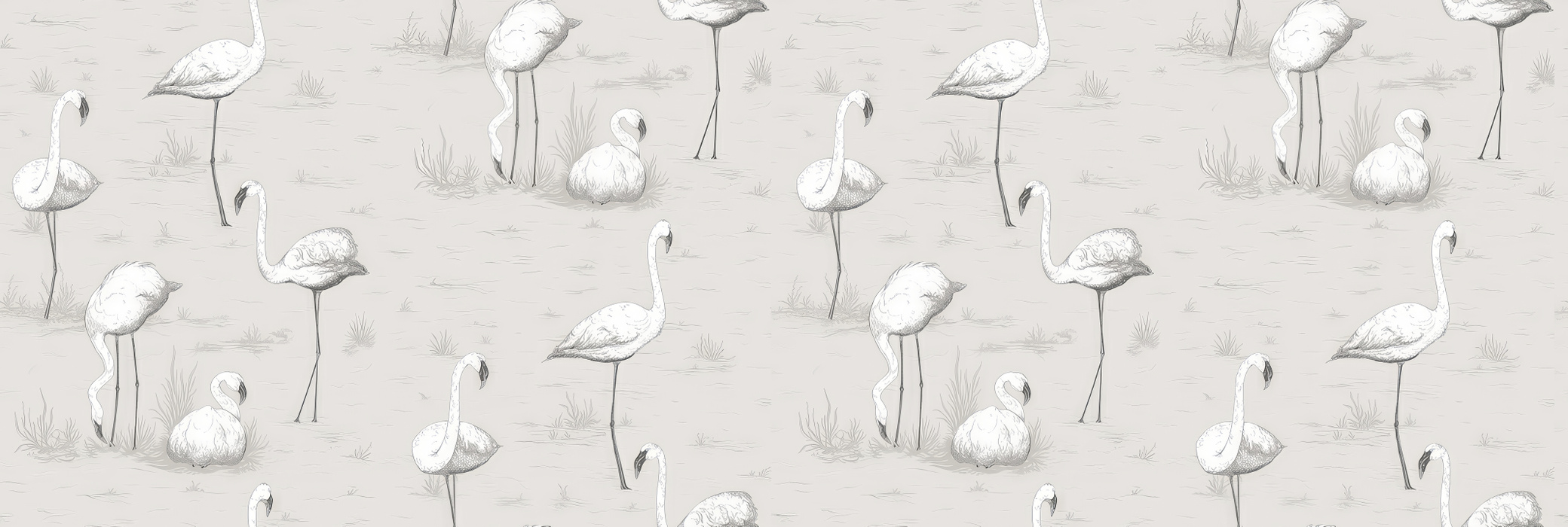 Peverly Solace Bird Wallpaper — Stone Gray