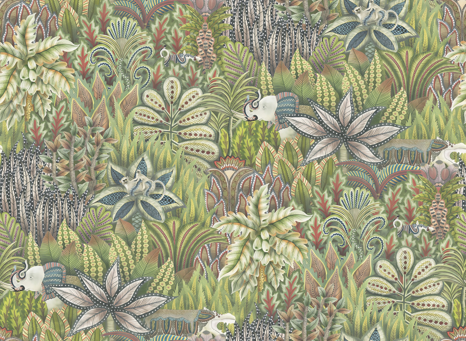 Peverly Tableau Tropical Wallpaper — Forest