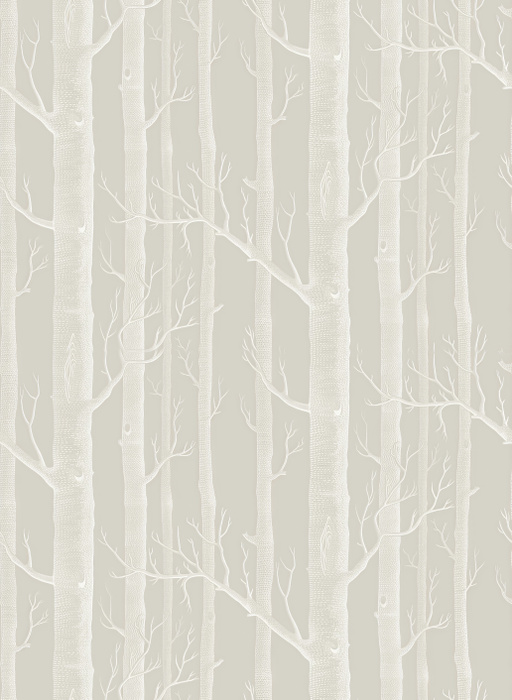 Peverly Verse Woodland Wallpaper — Ivory