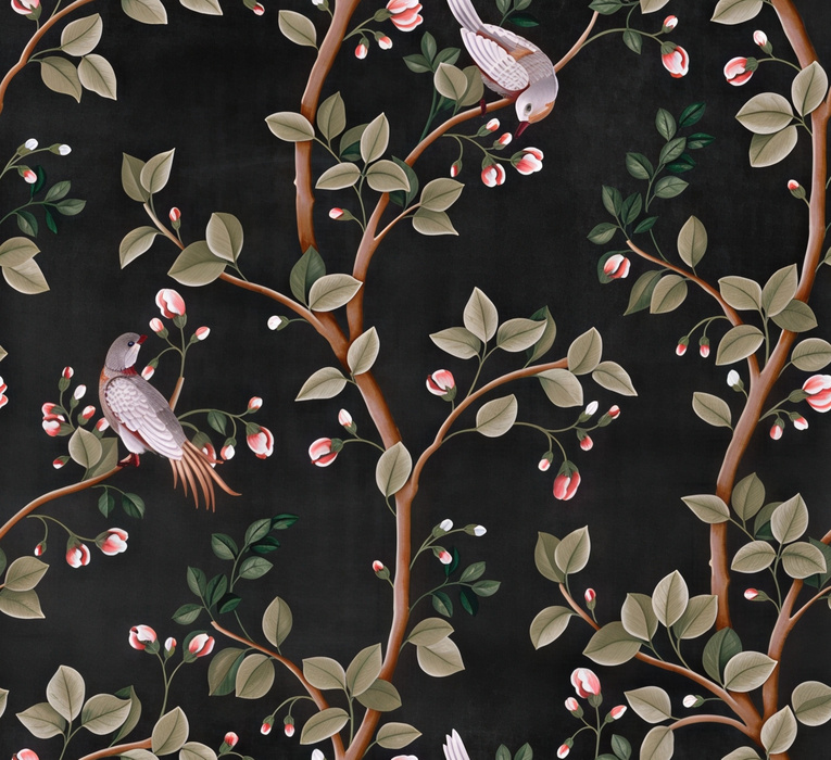 Quenora Story Bird Wallpaper — Midnight
