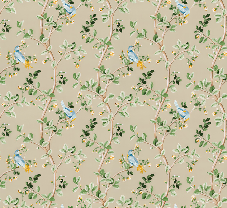 Quenora Story Bird Wallpaper — Ivory