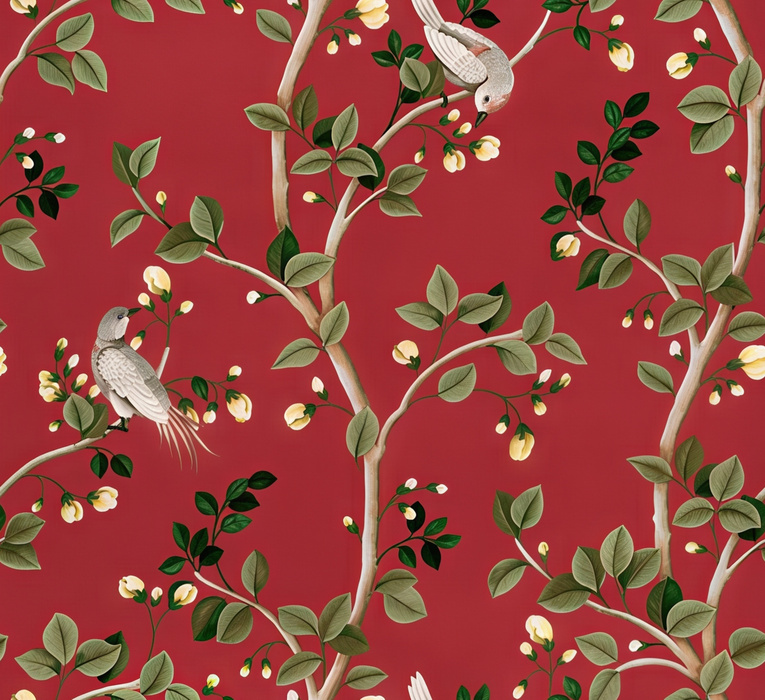 Quenora Story Bird Wallpaper — Garnet